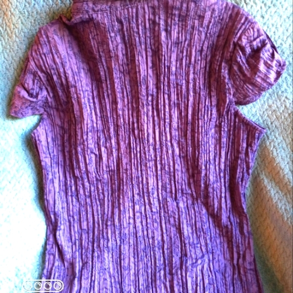 Apt. 9 Crinkled Button Down Blouse - Picture 11 of 12